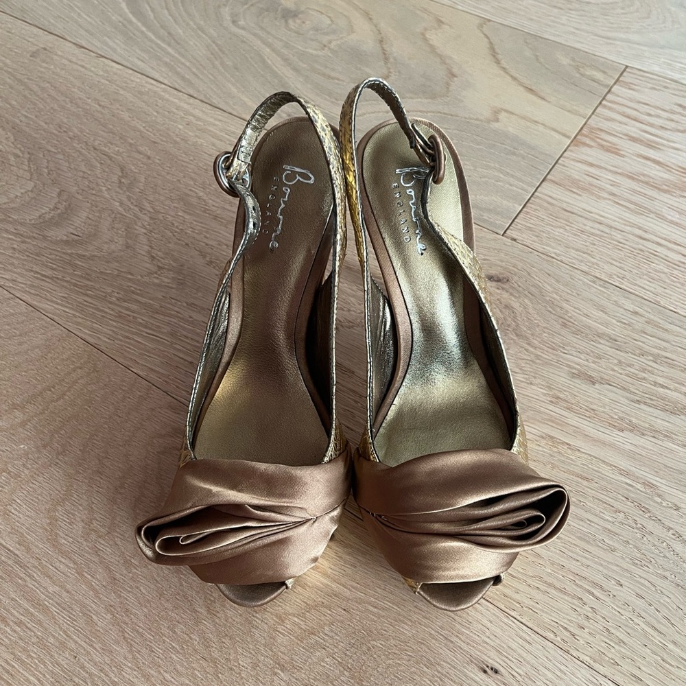 Bourne England Platform Heels